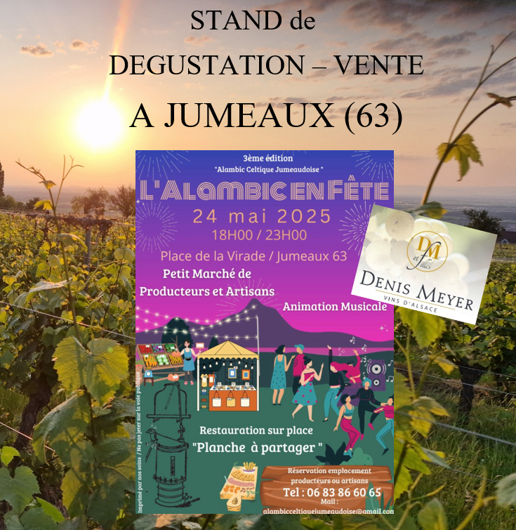 Stand de Dégustation - Vente en Auvergne, à JUMEAUX (63) le 24 Mai 2025