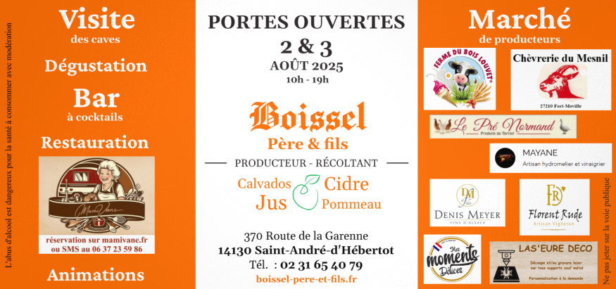 Stand de Dégustation - Vente chez BOISSEL, dans le Calvados !