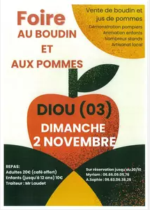 Stand de Dégustation / Vente à Diou le 2 Novembre 2025