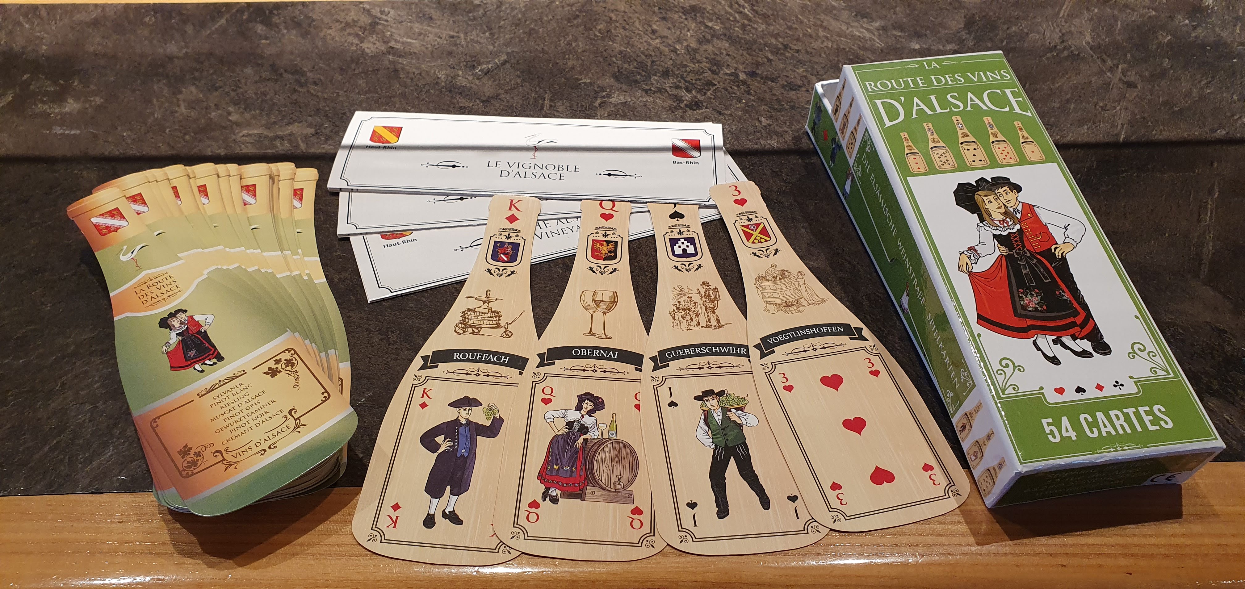 Jeu de 54 cartes "La Route des Vins d'Alsace"